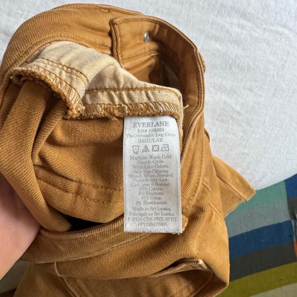 Everlane straight leg crop regular length pants size 0 - Picture 6 of 8